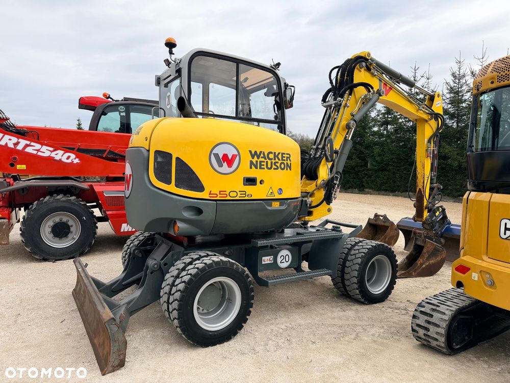 Wacker Neuson Koparka Kołowa 6 TON Wacker NEUSON 6503 -2 Pług Ramię Long 3 Łamane POWERTILT Lenhoff Klimatyzacja łyżki przedsiębierne MS03 6503 ew65 wiertnica łuparka widły grabie - 1