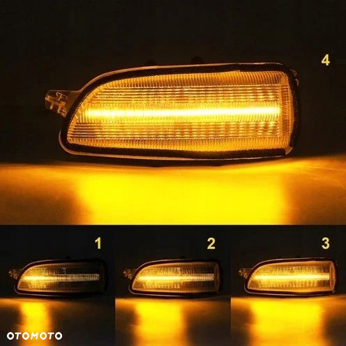 Kierunkowskaz Migacz Lusterko kpl Led Dts Tuning White Jaguar Xf XJ X-type - 4