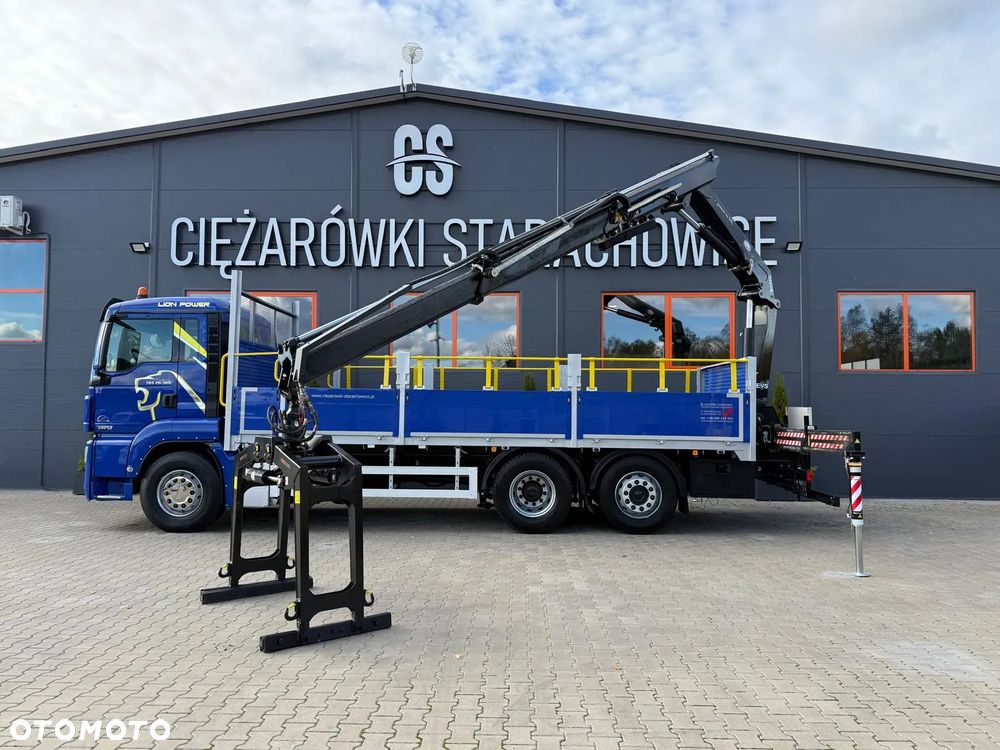 MAN TGM TGL TGS 26.360 skrzynia z żurawiem // HMF 1420 K2 dzwig kran crane - 11