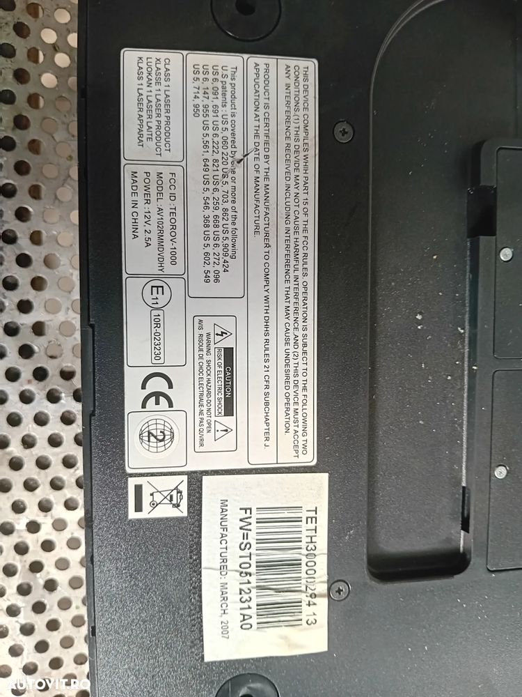Dvd Plafon Hyundai Santa Fe 2 II An 2006-2012 Original Testat - 8