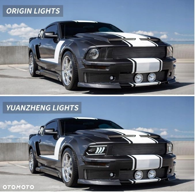 Reflektory Lampy Vland Soczewka Led Black Czarne Ford Mustang V 5 2004-2009 - 10