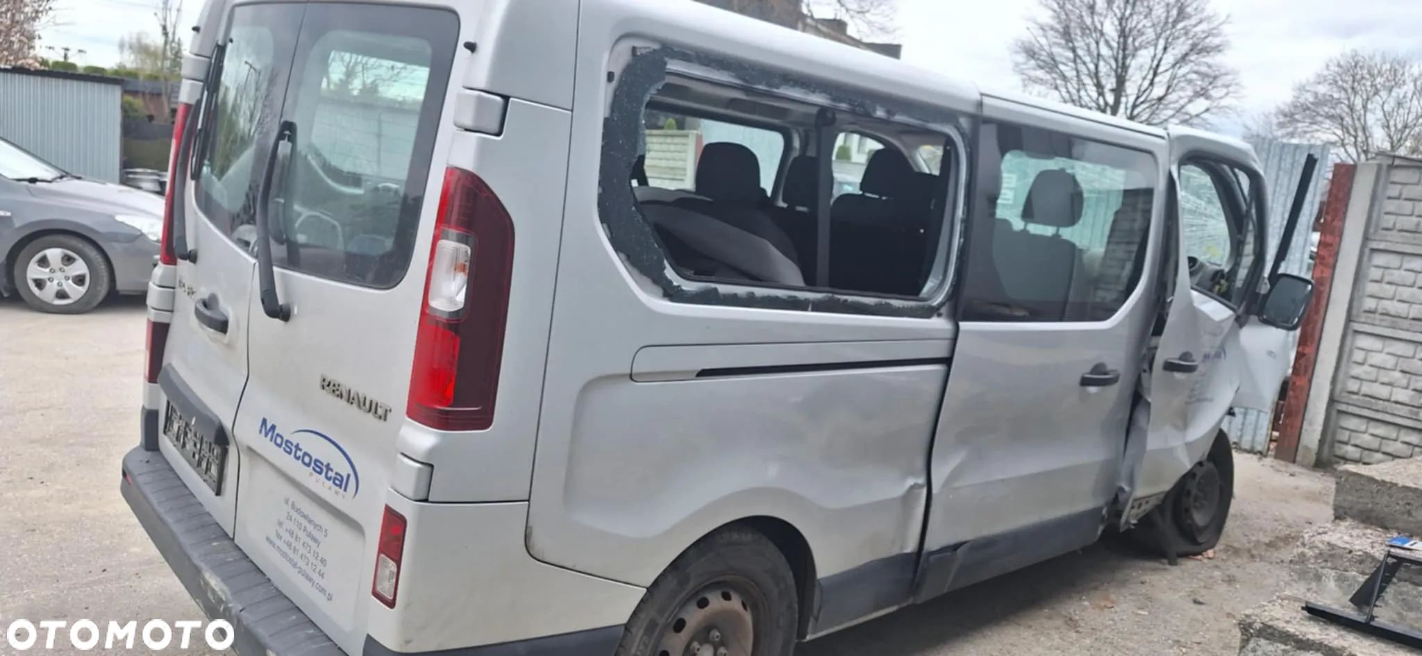 RENAULT TRAFIC III VIVARO II TED69 drzwi prawy tył komplet szyba - 1