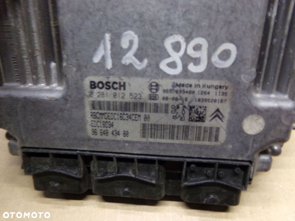 komputer silnika 0281012523 peugeot 207 citroen c3 1.4 hdi - 3