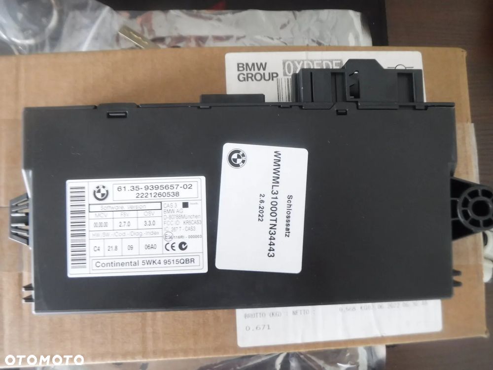 mini cooper r55 r57 r58 zamek kluczyk moduł zestaw startowy nowy oe - 6