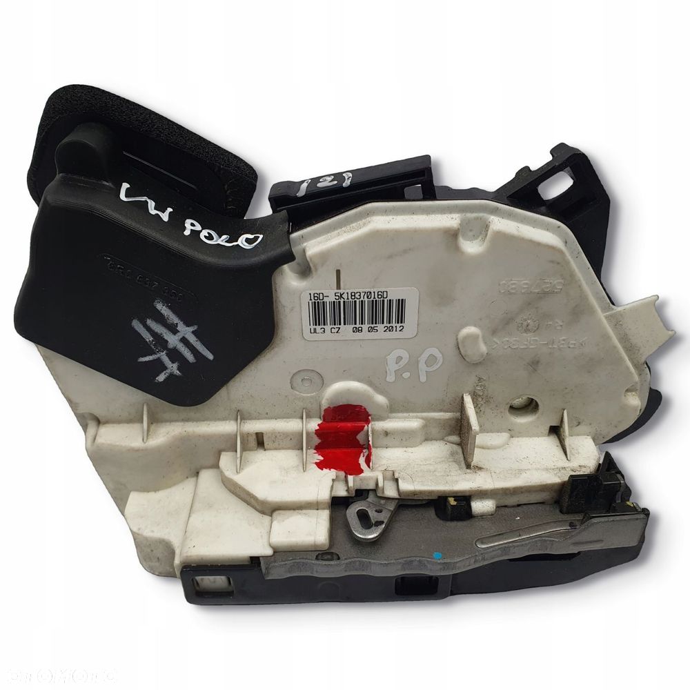 ZAMEK DRZWI PRAWY PRZÓD Vw Polo V 6R przód pasażera 5K1837016D Europa - 11
