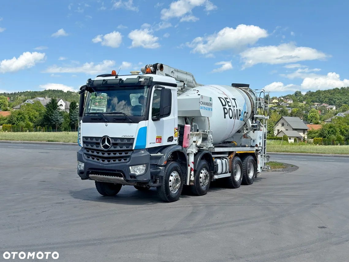 Mercedes-Benz AROCS 3743 * POMPA DO BETONU 24 m + PILOT * STAN BDB / 8x4 - 2