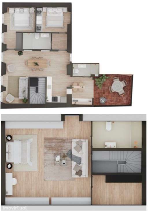 Apartamento T2 Duplex + Studio remodelado - Caldas da Rainha - Grande imagem: 2/9