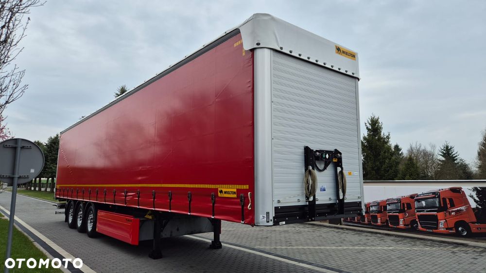 Wielton NACZEPA///FIRANKA///WIELTON///2023///WYSOKOŚĆ 2.82///DACH PODNOSZONY///CERTYFIKAT XL///OŚ PODNOSZONA///KOSZ PALETOWY///STAN BARDZO DOBRY - 2