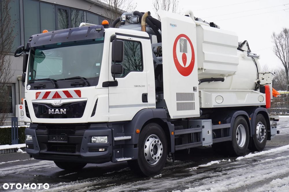MAN TGM 26.340 / Zabudowa WUKO Rivard 11,8 m3 / 120 tys. km / oś skrętna - 2