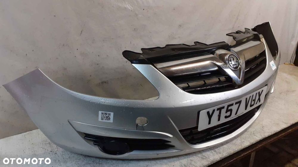 + ZDERZAK PRZÓD PRZEDNI OPEL CORSA D Z157 SREBRNY - 2