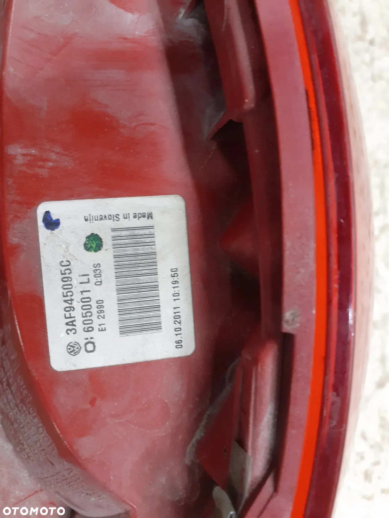 LAMPA TYŁ TYLNA LEWA PRAWA VW PASSAT B7 KOMBI 3af945096c - 7