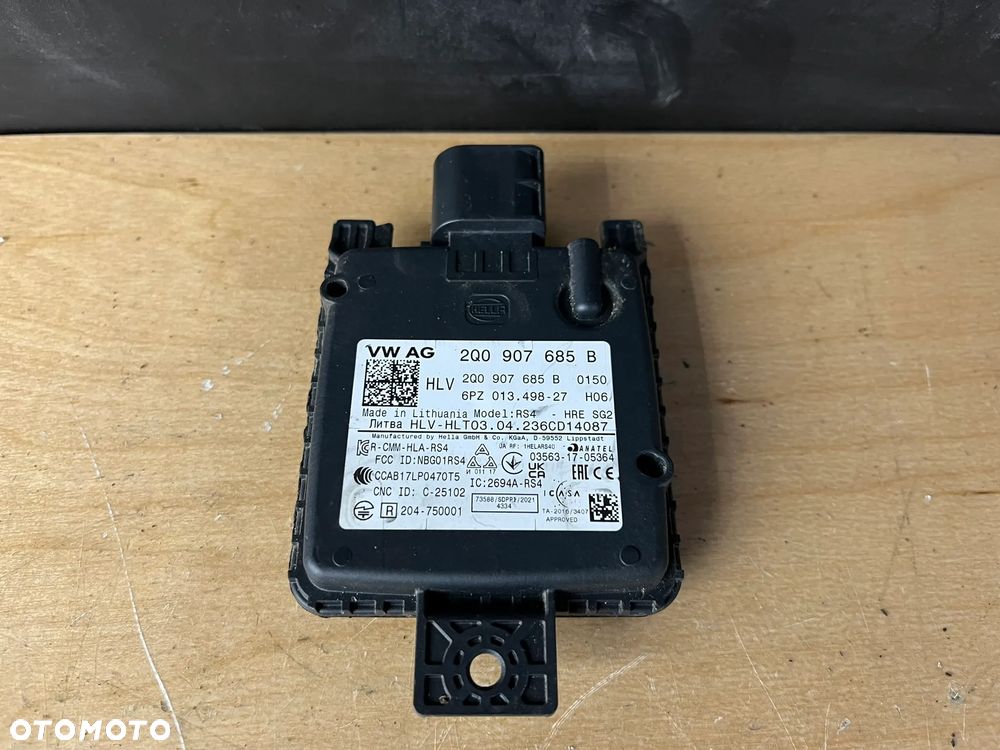 VW Volkswagen Moduł radar ACC asystent martwego pola 2Q0907685B 2Q0907686B - 1
