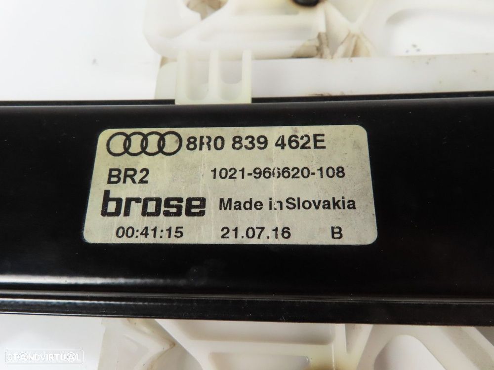 Elevador Sem Motor Direito/Trás Usado / Original AUDI Q5 (8RB) 8R0839462E - 3
