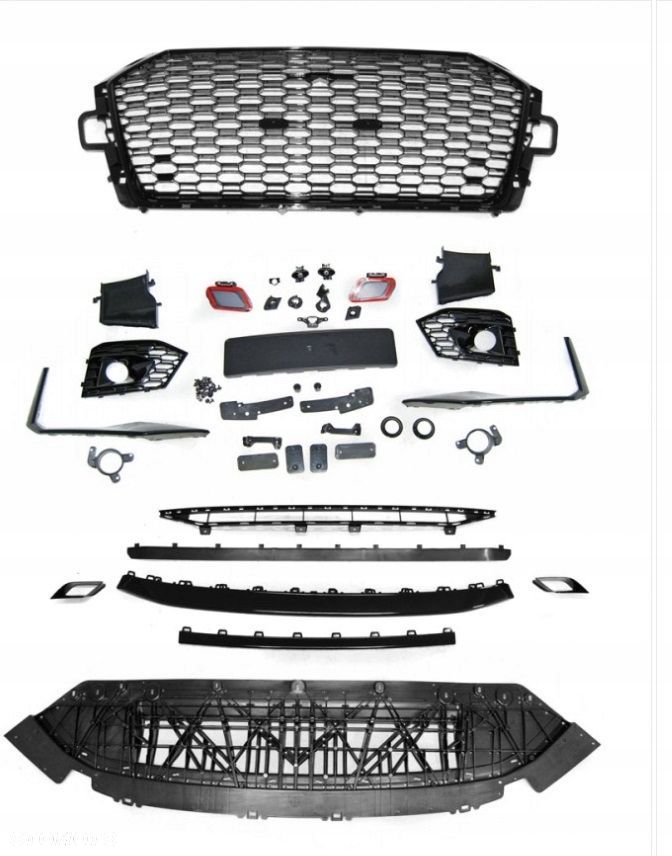 zderzak przod kompletny audi a4 b9 8w 0 2015-2019 - 3