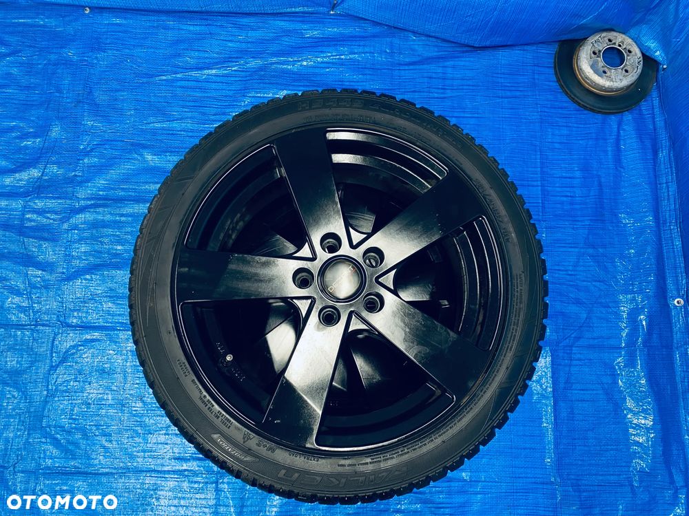 KOŁA KOŁO 17 FELGA ALUMINIOWE ALUSY 17" x 7J  5X112 ; 57,1mm ET48 KOMPLET ; OPONY ZIMOWE ZIMA FALKEN ; AUDI A3 8P 8V ; GOLF V VI VII VII PASSAT B5 B6 B7 ; TOURAN ; SKODA OCTAVIA SUPERB ; SEAT LEON ALTEA TOLEDO ORYGINAŁ KBA49295 - 3
