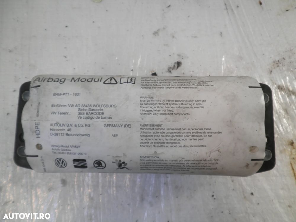 Airbag pasager VW Golf 6, Golf Plus, 1K0880204L
