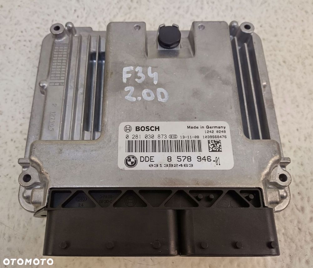 bmw 3 gt f34 2.0 diesel n47d20c komputer sterownik silnika bosch 8578946 - 4