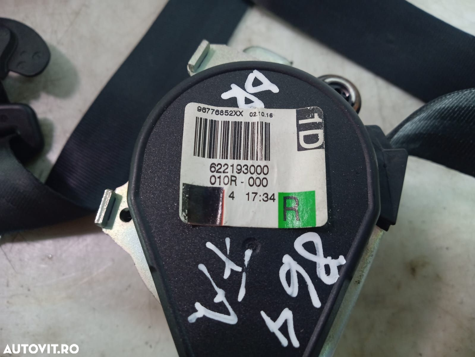 Centura dreapta fata 96776852xx Peugeot 308 T9 [2013 - 2017] 2.0 HDI - 5