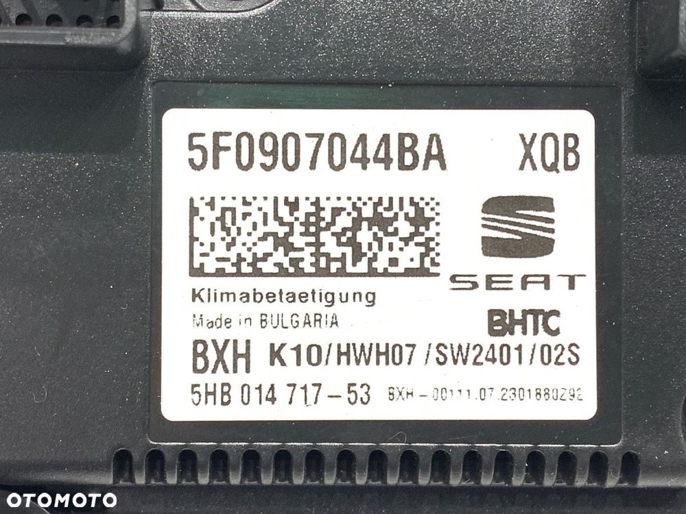 PANEL STEROWANIA NAWIEWU CUPRA ATECA (KH7, KHP) 2018 - 2025 1.5 TSI 110 kW [150KM] benzyna 2023 - - 4