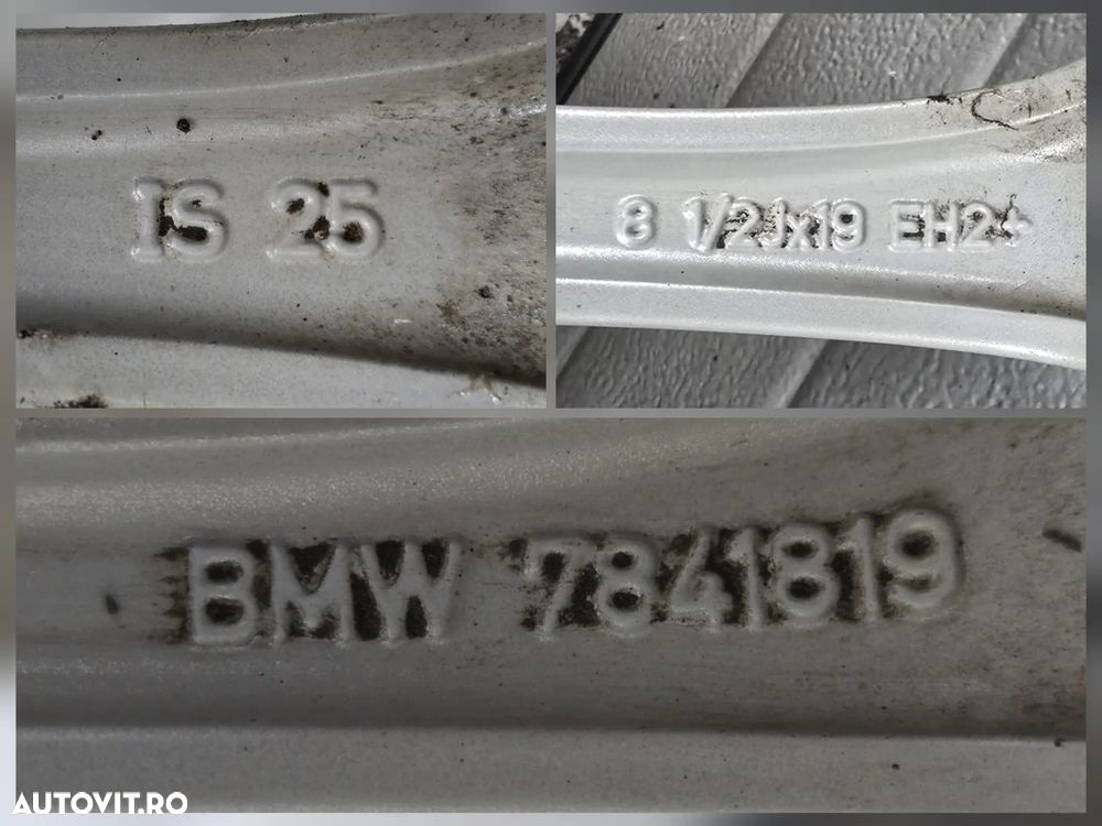 Janta roata aliaj aluminiu Style 302 8.5J x 19 ET25 IS25 Originala M Packet cauciuc iarna F07+LCI F01+LCI F02+LCI F04 - 7