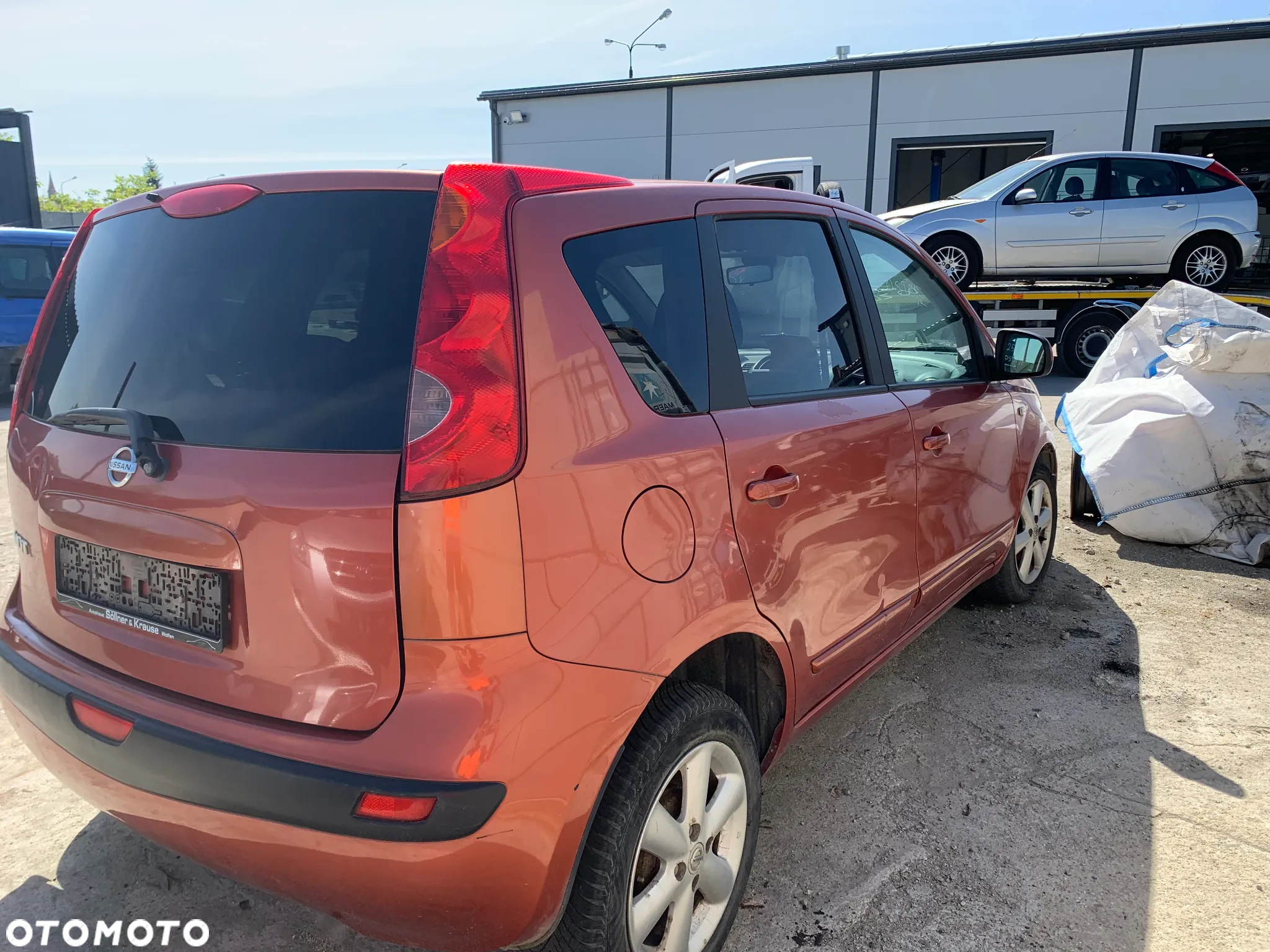 NISSAN NOTE 2006 1.6 HR16DE  *SAMOCHÓD NA CZĘŚCI* 507 MASKA LAMPA DRZWI LUSTERKO ZDERZAK GRILL BŁOTNIK KLAPA BELKA PRAWE LEWE PRZÓD TYŁ - 4