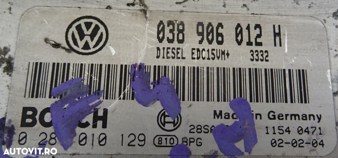 Calculator motor Volkswagen Golf 4 1.9 TDI ALH - 2