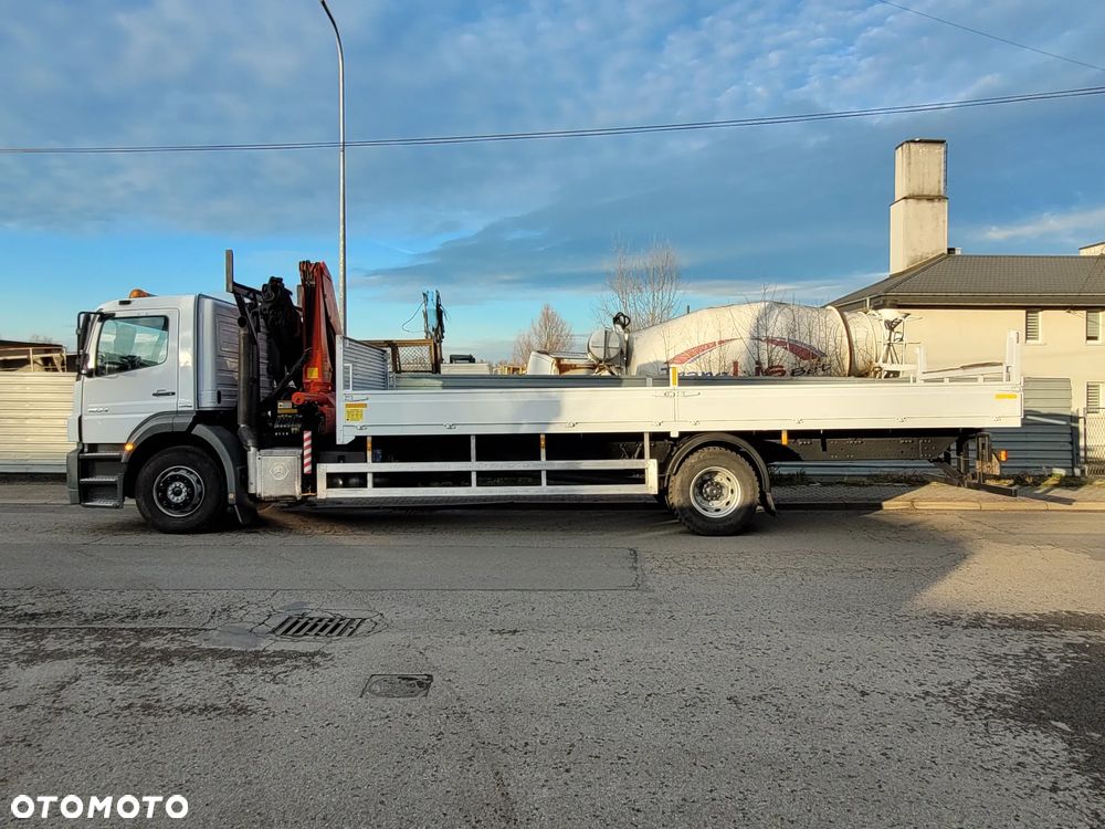 Mercedes-Benz AXOR 1824 // HDS PALFINGER PK 15500 4 WYSUWY 12,20m // SKRZYNIA ŁADUNKOWA 8m // ŻURAW DŹWIG KRAN CRANE // DO WIĘŹBY DACHOWEJ // MOŻLIWOŚĆ SKRÓCENIA - 11