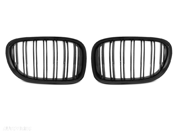 Grile duble negru lucios pentru BMW F01 F02 2009-2014  CALITATE PREMIUM ⭐️⭐️⭐️⭐️⭐️