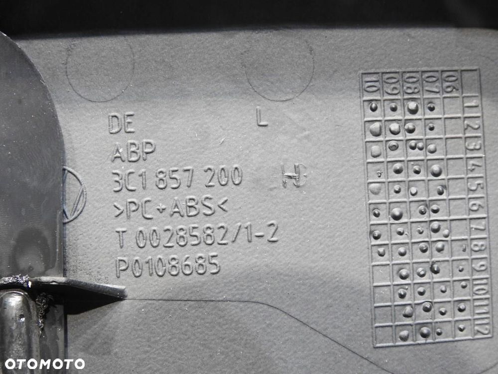 OSŁONA KONSOLI POD KIEROWNICE VW PASSAT B6 LIFT 3C1857200H - 5