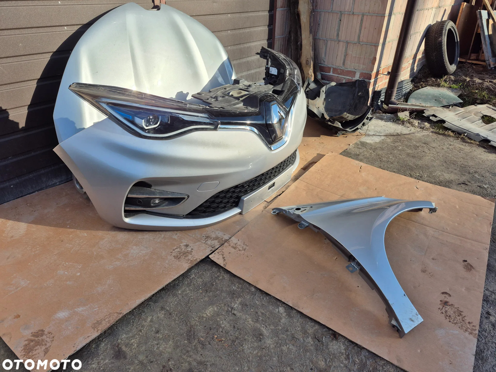 RENAULT ZOE II MASKA BŁOTNIK PRAWY PAS PRZEDNI CHŁODNICE LAMPY KOD LAKIERU TEKQA - 3