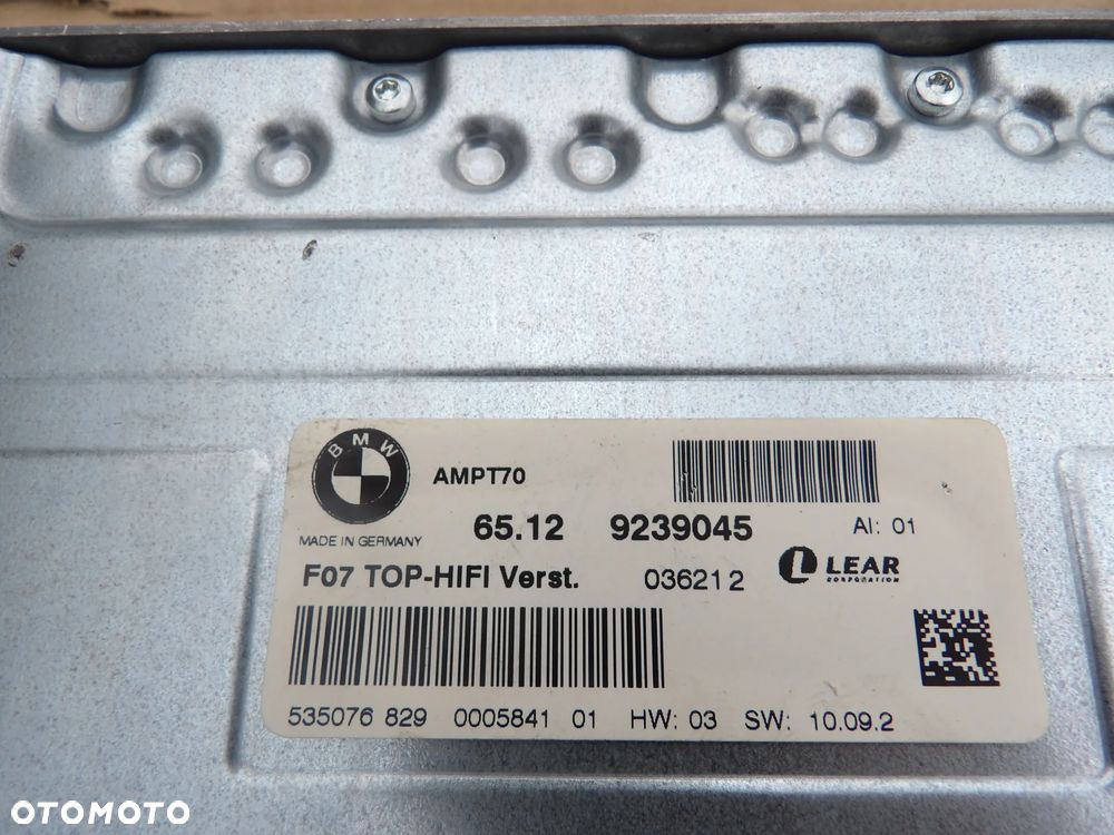 BMW - E70,X5 - KOMPLETNE NAGŁOŚNIENIE - TOP HIFI LEAR LOGIC 7 - GŁOŚNIKI , WZMACNIACZ - 9239045 - 4