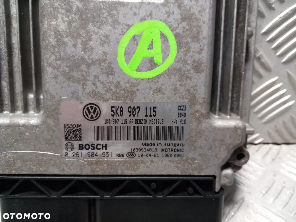 VW GOLF VI GTI KOMPUTER STEROWNIK SILNIKA 2.0 TFSI 5K0907115 - 2