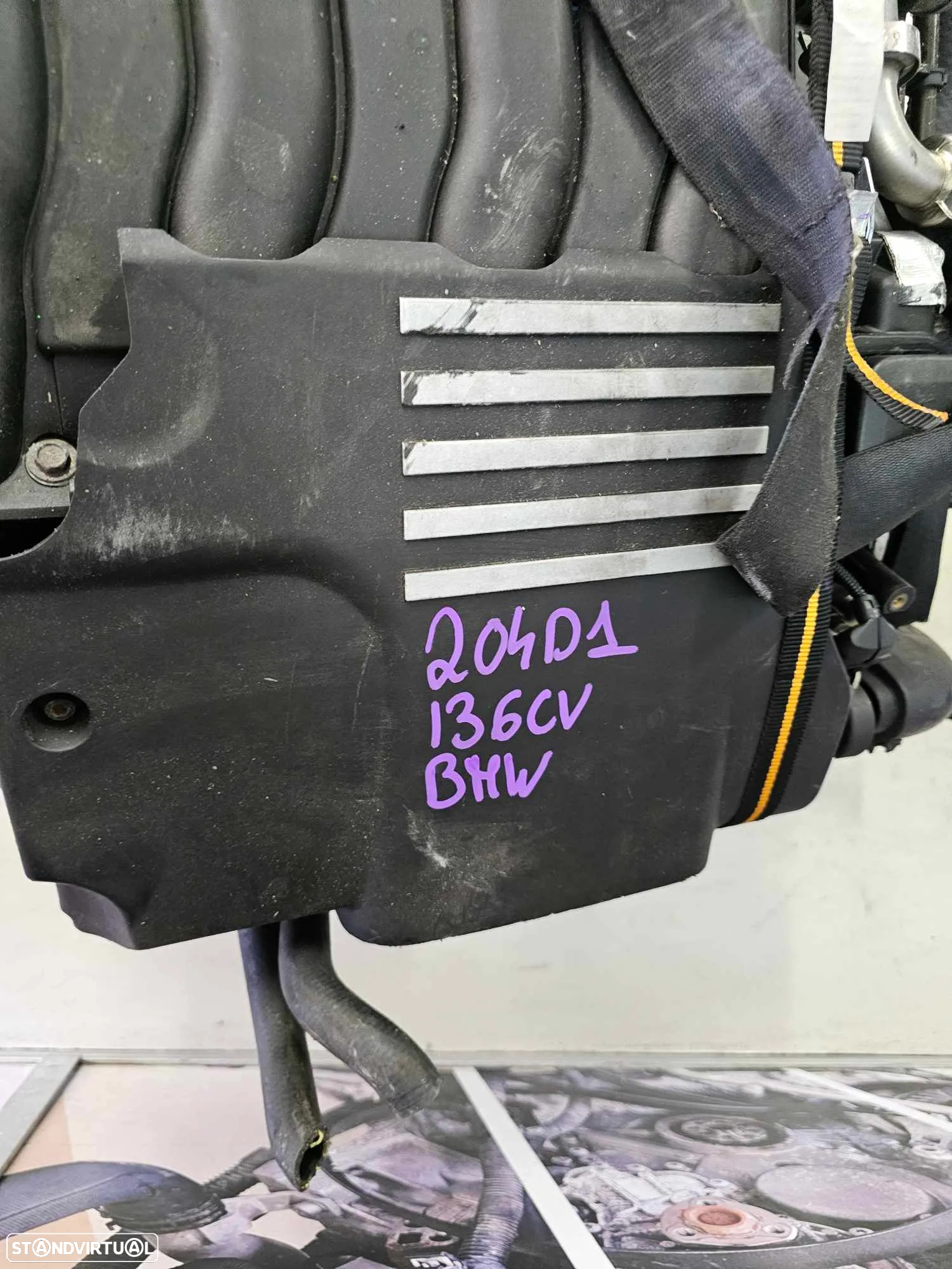 Motor BMW E46 320D 2.0D 2002 de 136cv, ref 204D1 - 5