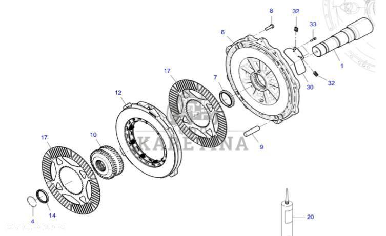 Fendt 930 933 936 939 942 Vario Gen 6 Hamulec Tarczowy Kompletny Prawa Lewa Strona CZĘŚCI - 1