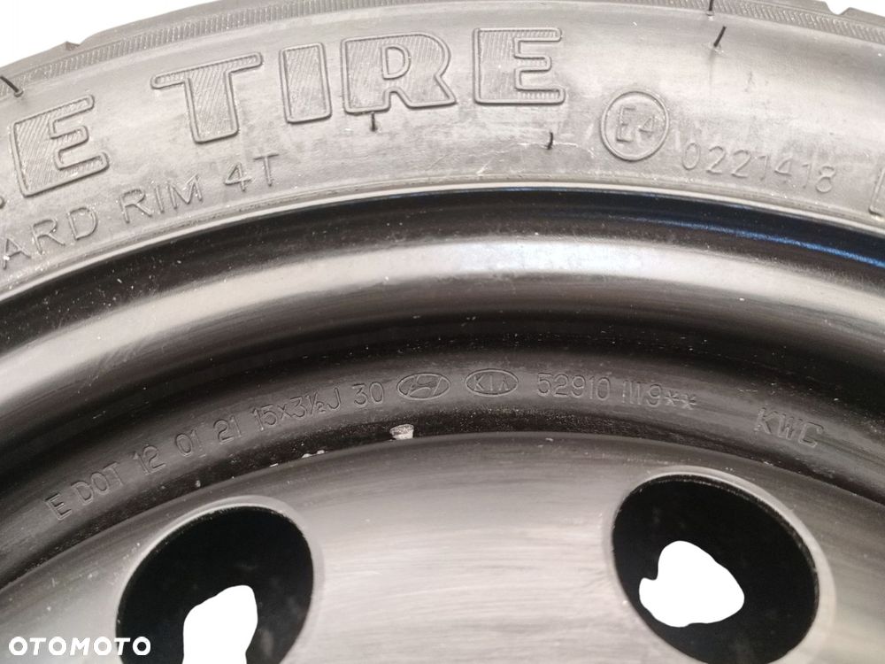 KOŁO DOJAZDOWE DOJAZDÓWKA 15'' KIA PICANTO III 115/70D15 4X100 MAXXIS - 4