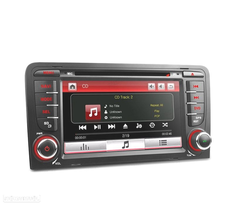 AUTO RADIO 2DIN 7" PARA AUDI A3 8P 03-12 USB GPS TACTIL HD - 4