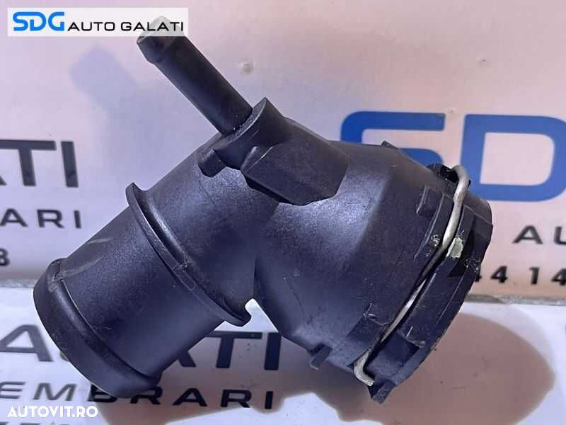 Cot Racord Cuplare Furtun Conducta Radiator Apa VW Tiguan 2.0 TDI CBAA CBAB CBBA CBBB 2008 - 2011 Cod 3C0122291D [D0862] - 1