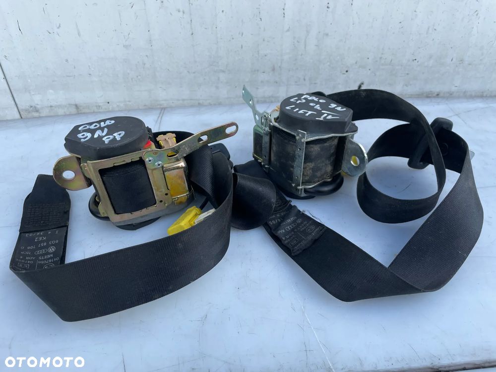 PAS BEZPIECZEŃSTWA LEWY PRAWY PRZÓD VW POLO 9N 3D 6Q3857706G 6Q3857705G - 4