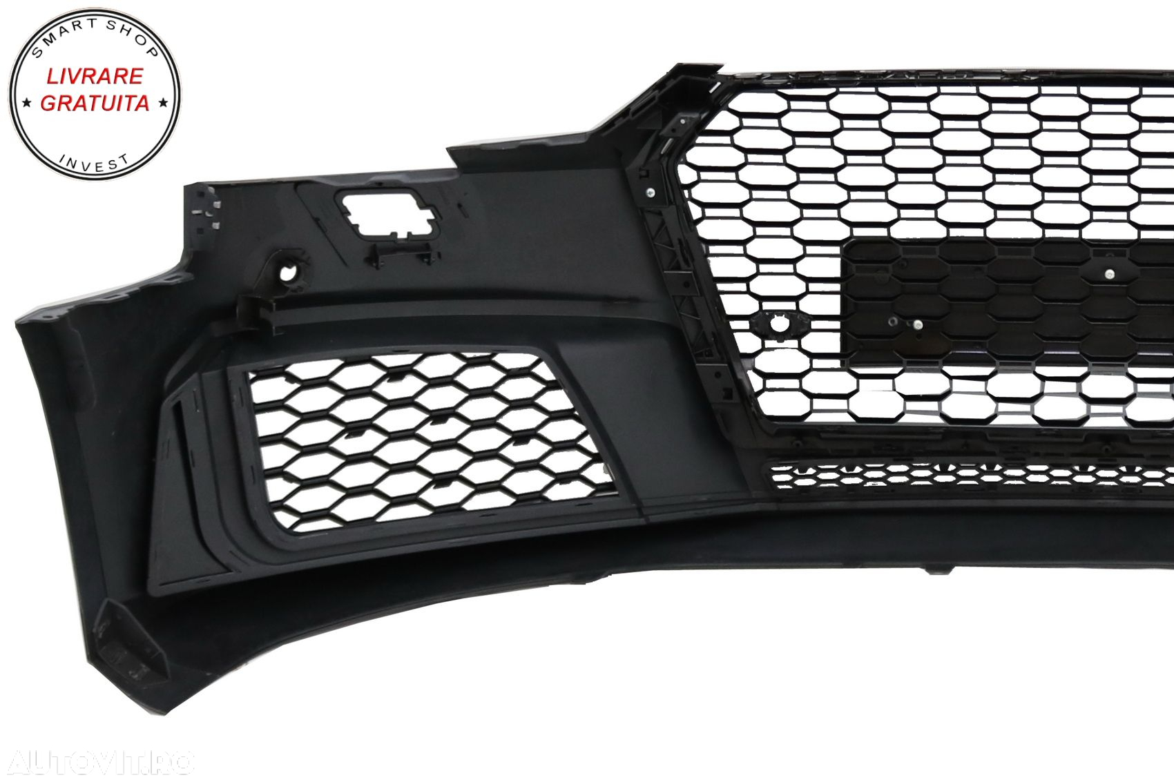 Bara Fata cu grile de bara Audi A4 B9 8W (2016-2018) Quattro RS4 Design- livrare gratuita - 6