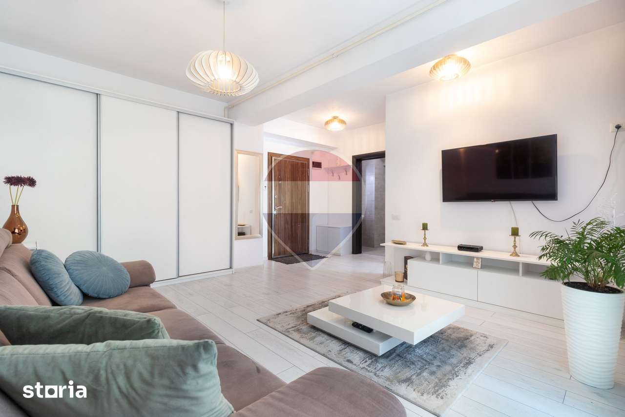 Vanzare 2 camere | Militari Residence | Living mare | Mobilat & utilat — fotografia 1