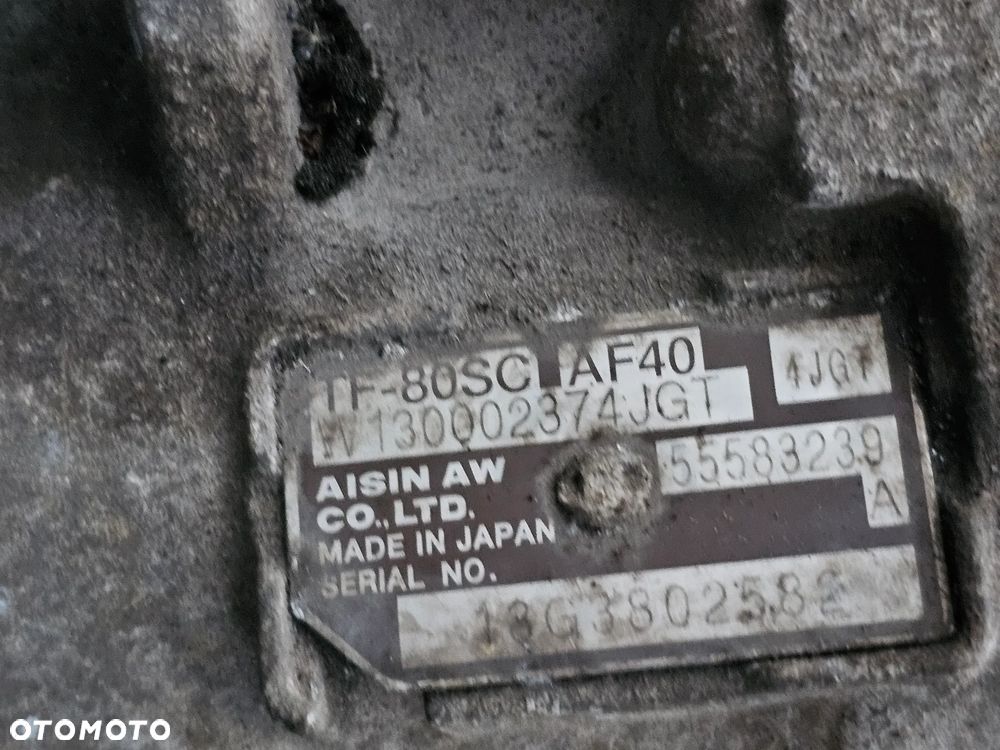 SKRZYNIA BIEGÓW AUTOMAT KONWERTER AF40 OPEL ZAFIRA C 2.0 CDTI 123000 MIL 100% SPRAWNA 55583239 - 5