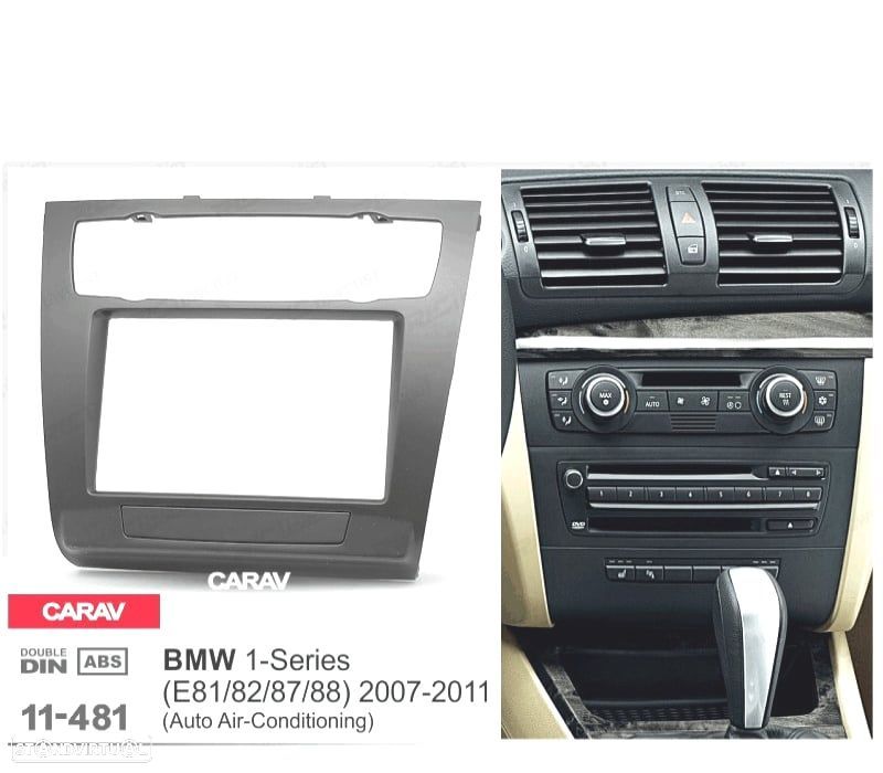 MOLDURA ADAPTADOR PRETO PARA RADIO 2-DIN PARA BMW SERIE 1 E81 E82 E87 E88 - 4