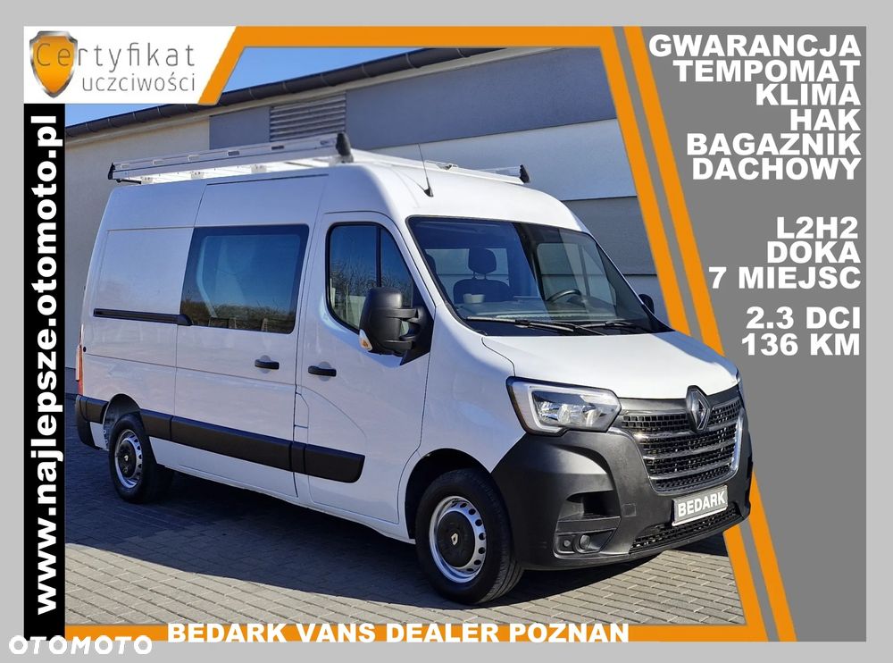Renault Master, 2019 XI, L2H2, BRYGADÓWKA, 7 miejsc, DOKA, tempomat, hak, klima