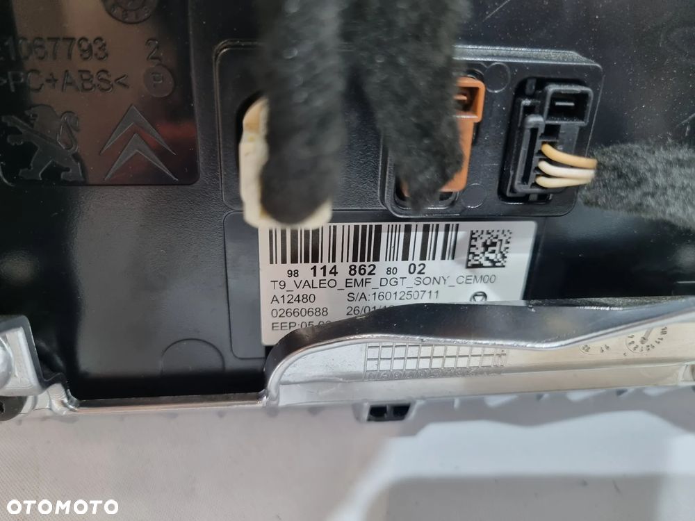 PEUGEOT 308 II T9 RADIO NAWIGACJA WYŚWIETLACZ 9816307080 9811486280 - 5