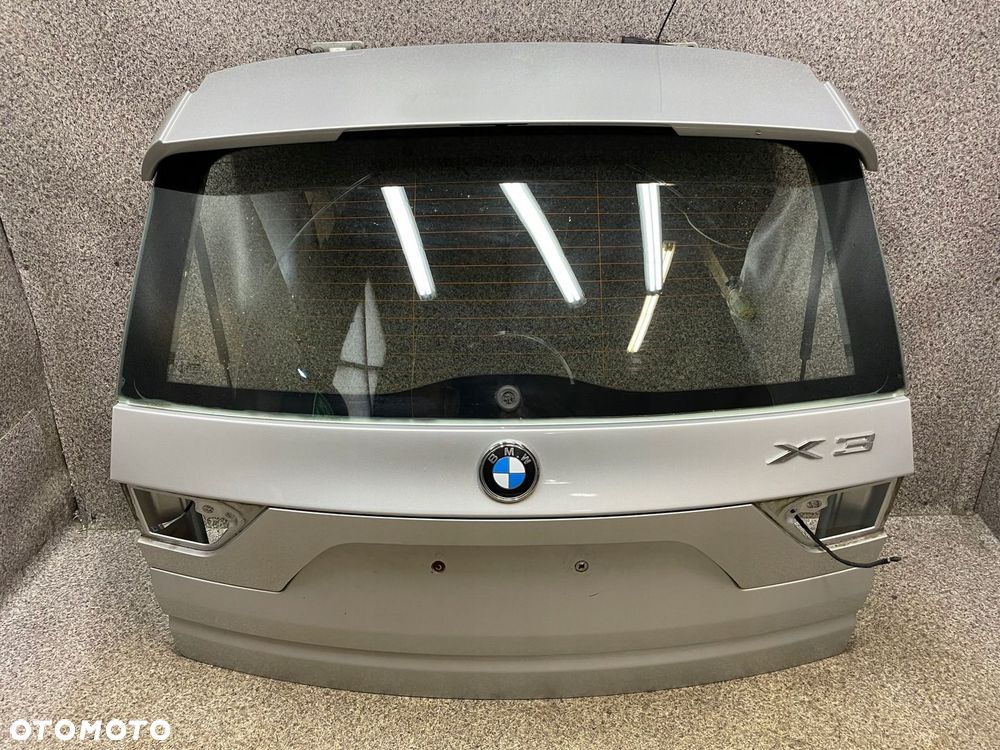 Klapa bagaznika szyba listwa tyl LIFT BMW X3 E83 354/7 srebrna 80 umFe ORG - 3