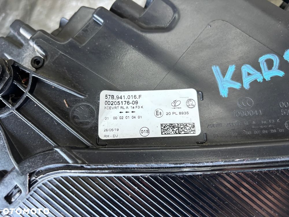 Skoda KAROQ  lampa przód prawa lewa Kompletna 57B941016F 57B941015F - 9