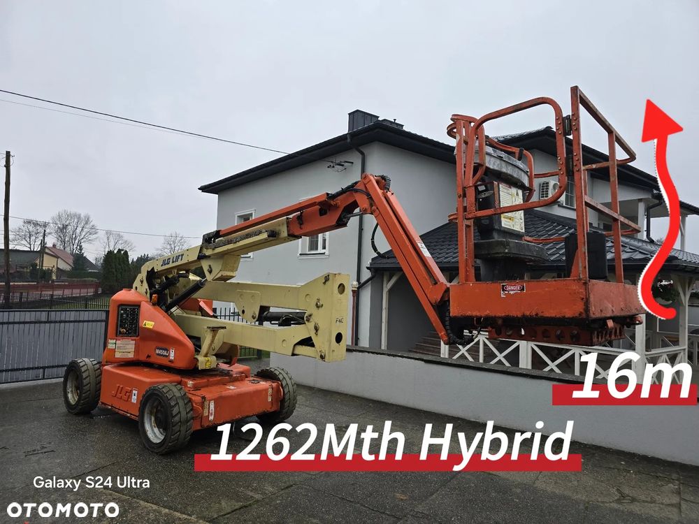 JLG M450AJ podnośnik przegubowo teleskopowy 16m Hybryda diesel+elektryczny //1267Mth// genie haulotte zwyżka Podnośnik koszowy podest ruchomy Access platform Cherry picker boom lift Koła nie brudzące - 31