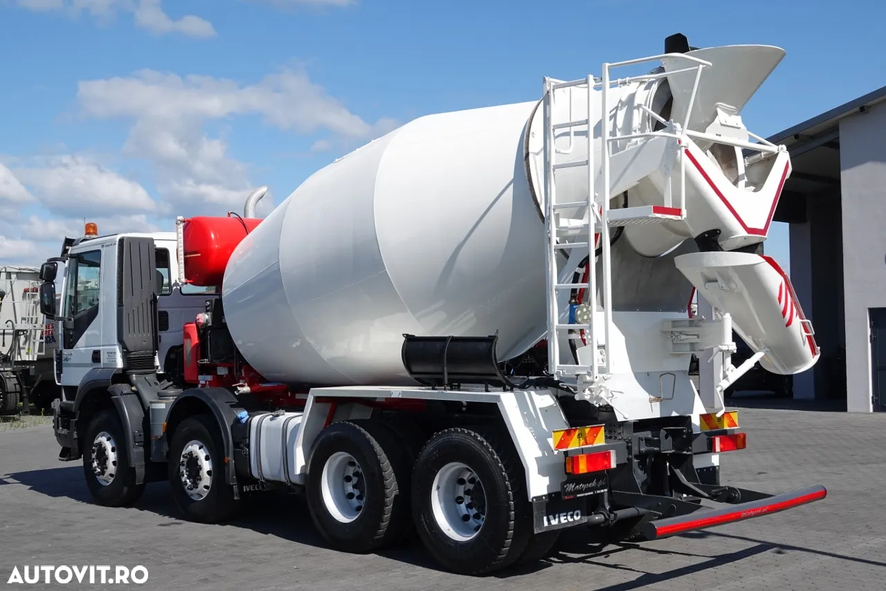 Scania TRAKKER 410 / 8X4 / BETON 9 M3 / PUTZMEISTER / JANTE ALIE / EURO 6 - 4