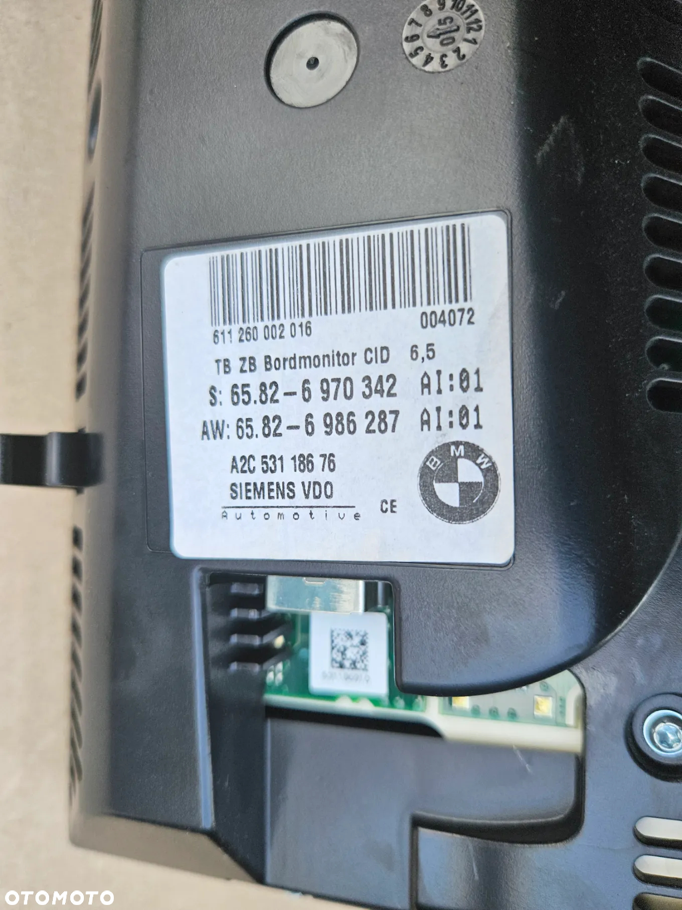 BMW E60 E61 monitor wyświetlacz 6970342 - 2