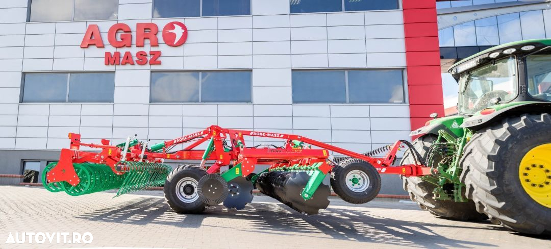 Agro-Masz BTC 50H terradisc greu tractat, cu tavalug inelar si nivelator - 27